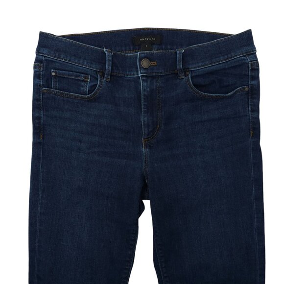 Ann Taylor The Skinny Stretch Dark Wash Jeans Womens Size 6 Mid Rise Denim - Picture 8 of 11